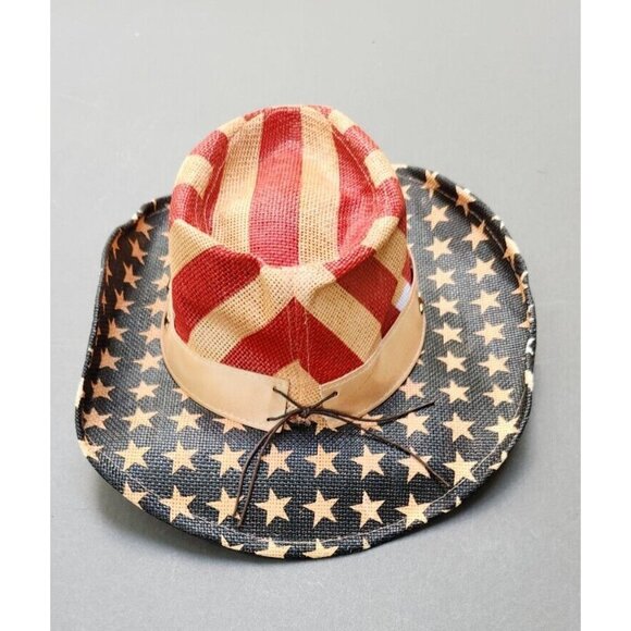Patriotic Mens Hat Goldcoast Sunwear One Size Shapeable Old Glory - Picture 4 of 12